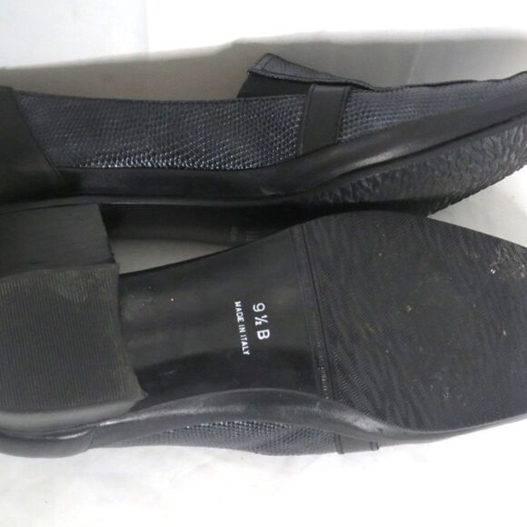 𝅺davos Gomma Italy Black Leather Lizard Print Pumps - Picture 10 of 11